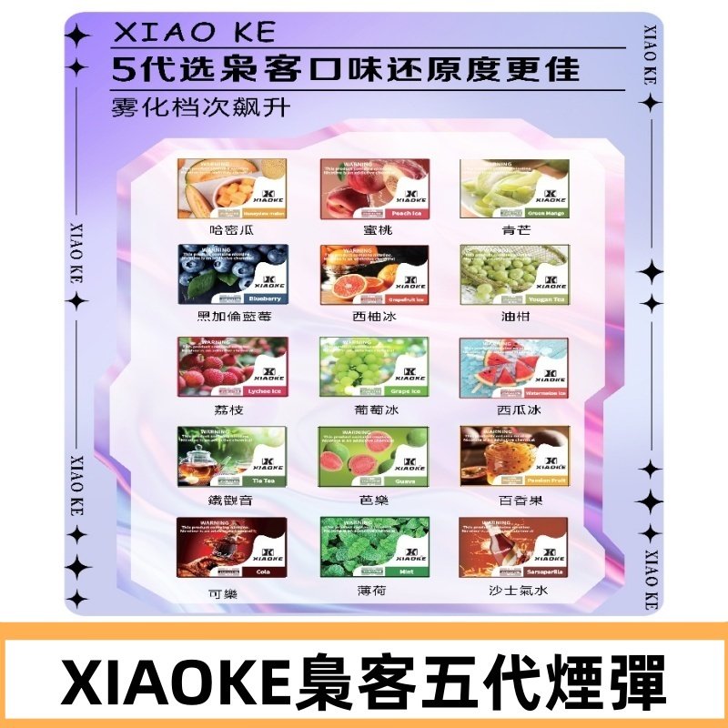 梟客五代煙彈|XIAOKE可替換式電子煙|通用Relx6代|ILIA五代主機